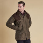 barbour gamlin half zip jumper with waterproof lining